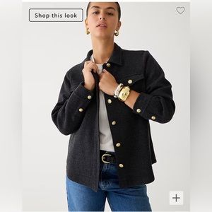 J. Crew Wool Blend Shirt Jacket